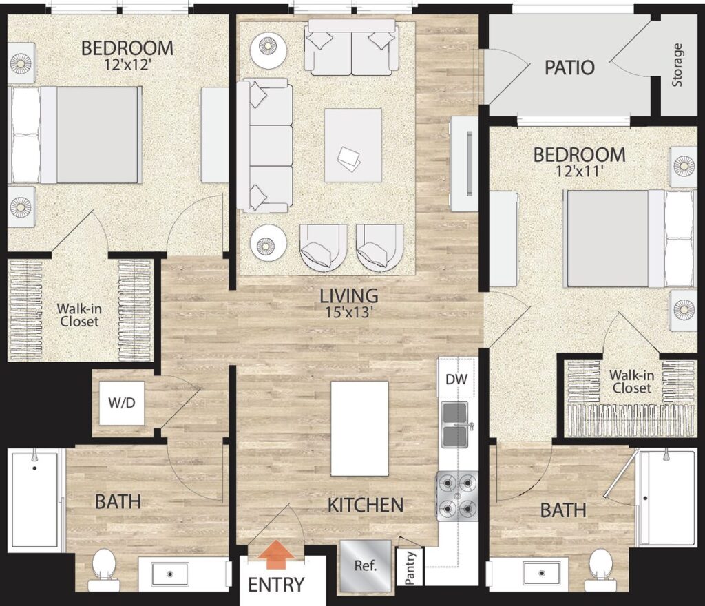 Floor plan layout diagram