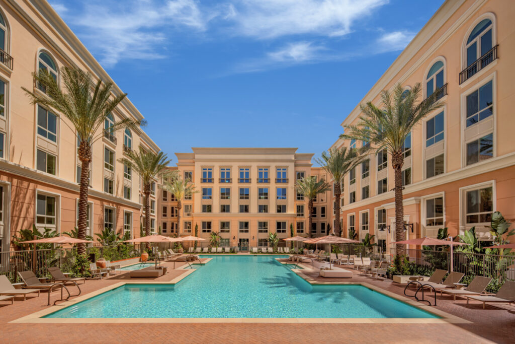 Pool view for Meridian Apartment Home